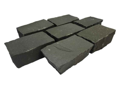 Pflaster Basalt grau 20x12x8