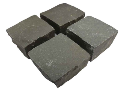 Pflastersteine Basalt grau 15x15x8