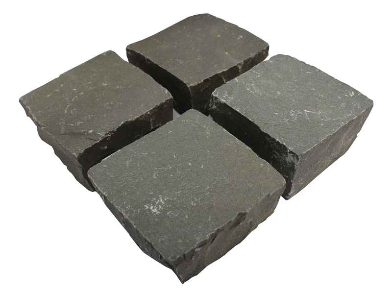 Pflastersteine Basalt grau 15x15x8