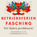 Betriebsferien 16.02.-17.02.2026